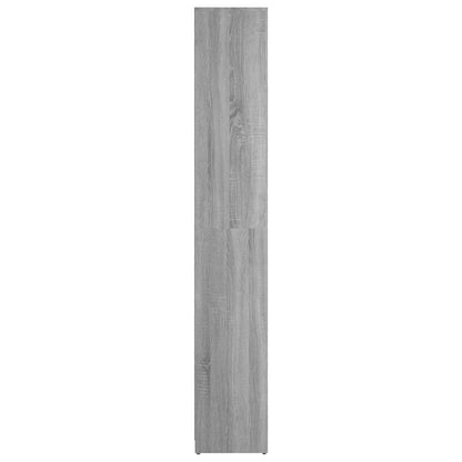 815109 vidaXL Bathroom Cabinet Grey Sonoma 30x30x183,5 cm Engineered Wood