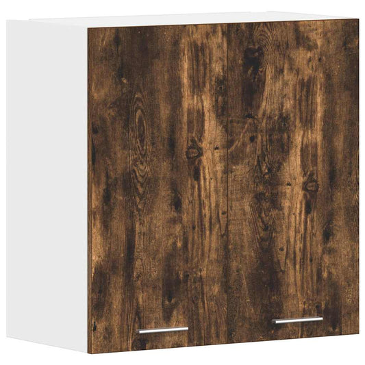 815111 vidaXL Hanging Cabinet "Lyon" Smoked Oak 60x31x60 cm Engineered Wood