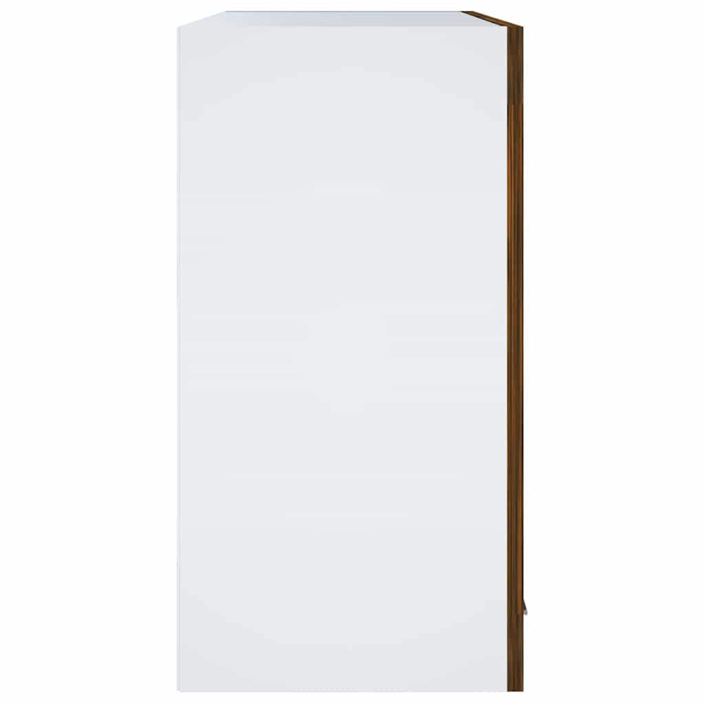 Hanging Glass Cabinet "Lyon" Smoked Oak 60x31x60 cm