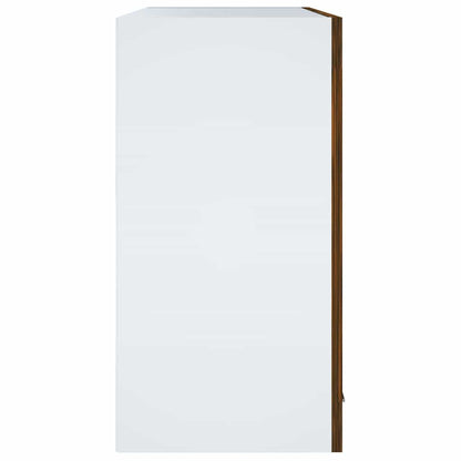 Hanging Glass Cabinet "Lyon" Smoked Oak 60x31x60 cm