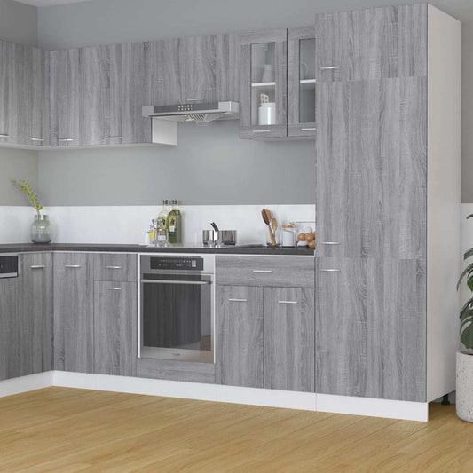 Hanging Glass Cabinet "Lyon" Grey Sonoma 60x31x60 cm