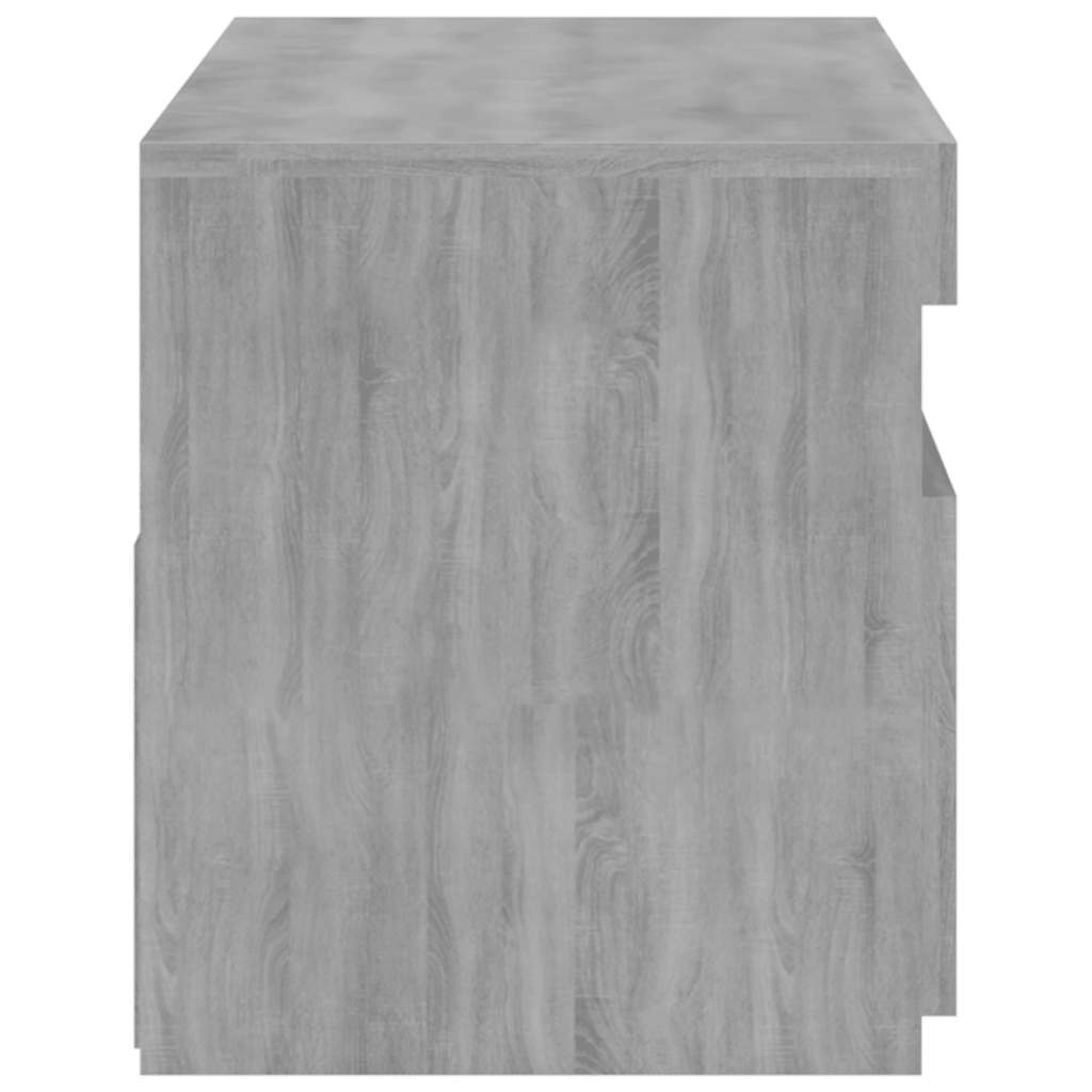 TV Cabinet with LED Lights Grey Sonoma 75x35x40 cm