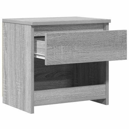 815132 vidaXL Bedside Cabinets 2 pcs Grey Sonoma 40x30x39 cm Engineered Wood