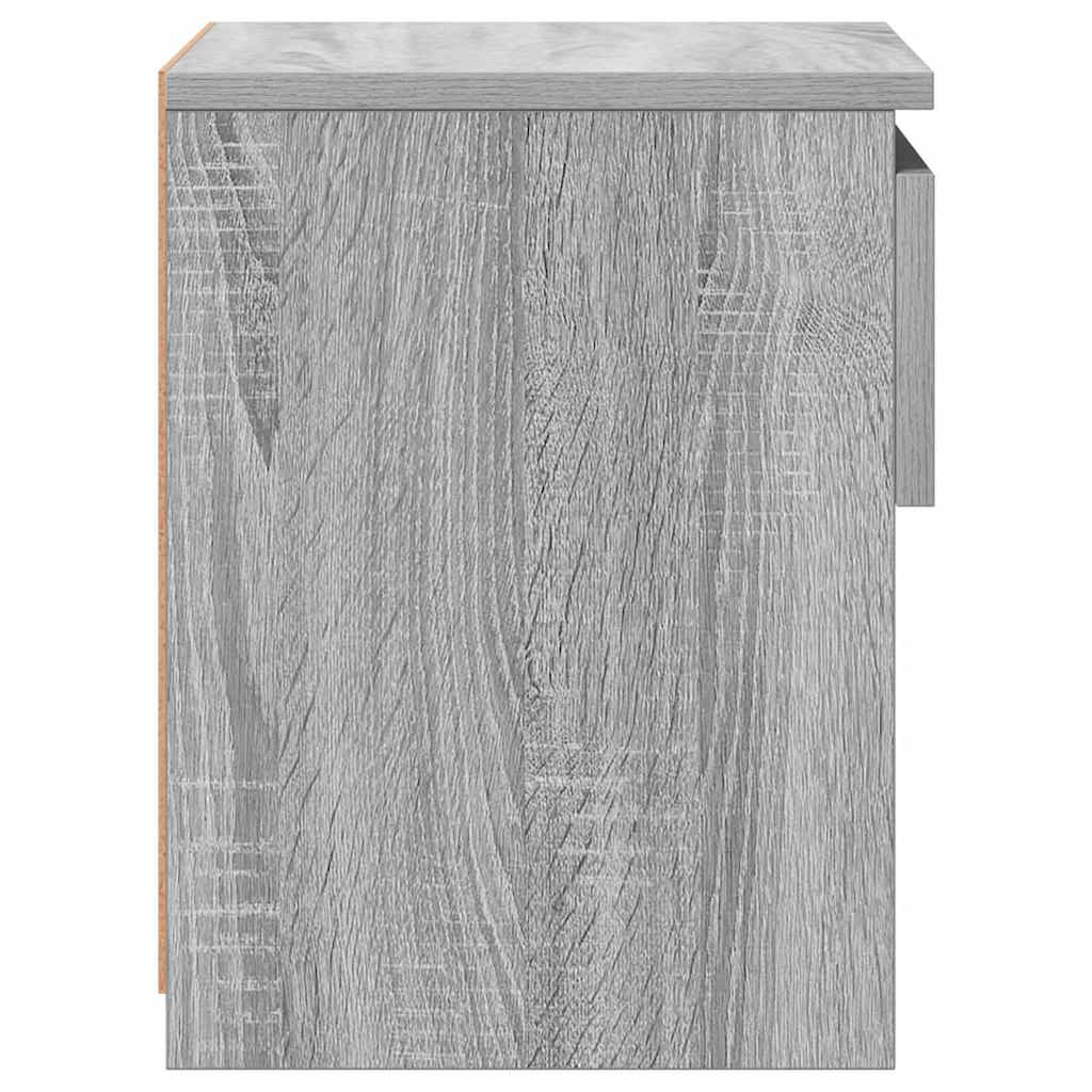 815132 vidaXL Bedside Cabinets 2 pcs Grey Sonoma 40x30x39 cm Engineered Wood