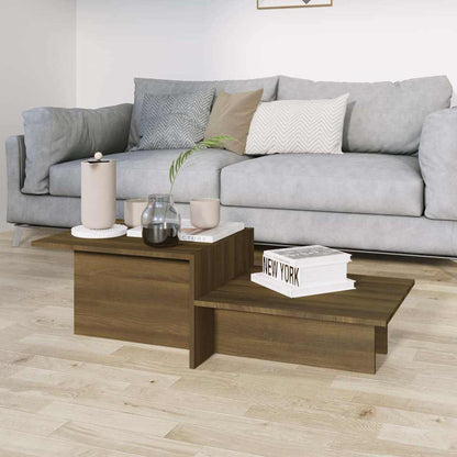 Coffee Table Brown Oak 111.5x50x33 cm Engineered Wood