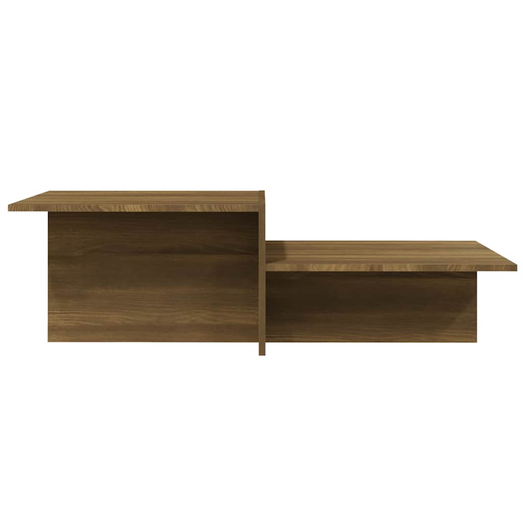 Coffee Table Brown Oak 111.5x50x33 cm Engineered Wood