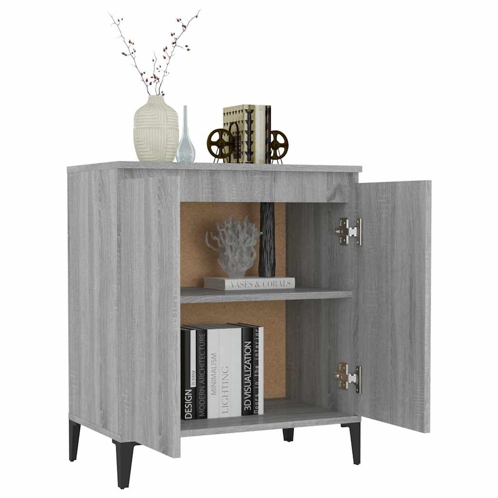 815160 vidaXL Sideboard Grey Sonoma 60x35x70 cm Engineered Wood