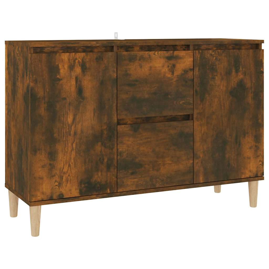 815162 vidaXL Sideboard Smoked Oak 101x35x70 cm Engineered Wood
