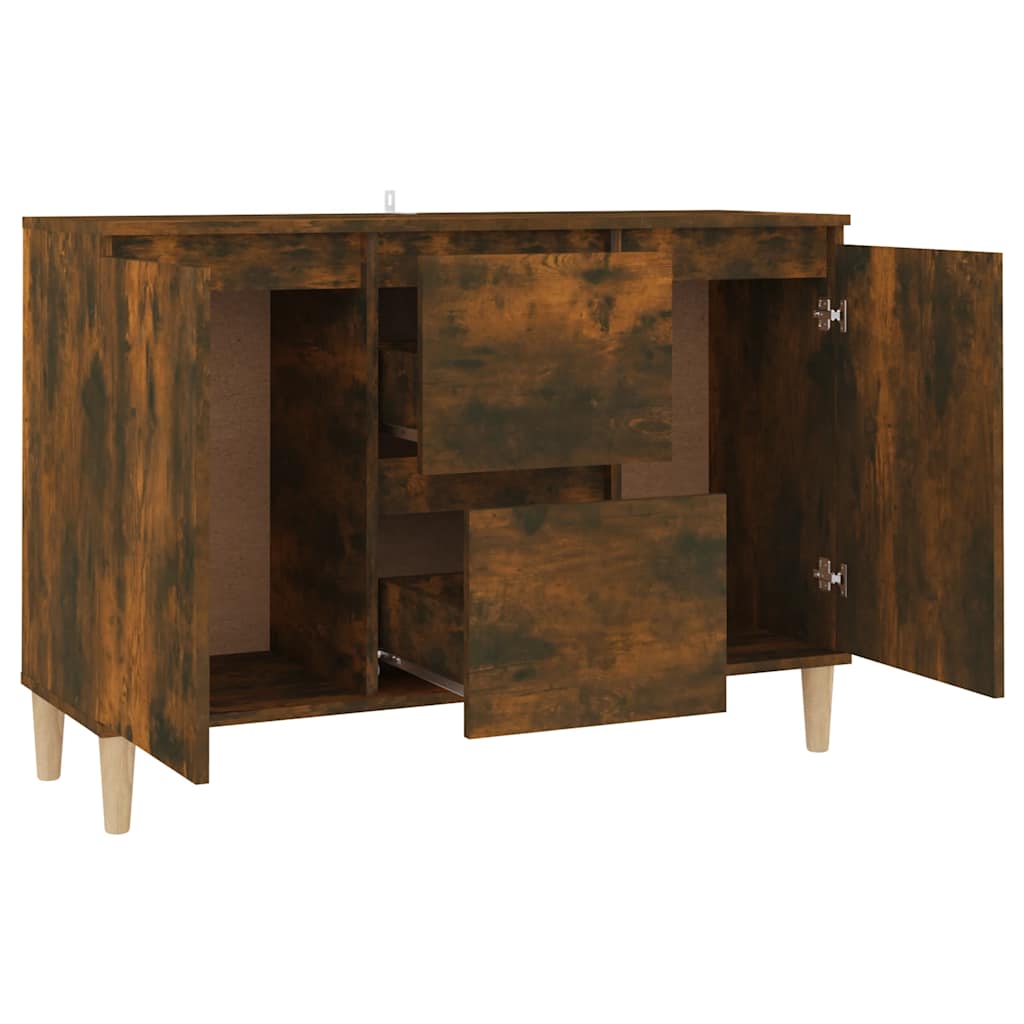 815162 vidaXL Sideboard Smoked Oak 101x35x70 cm Engineered Wood