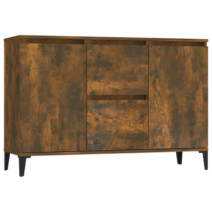 Sideboard Smoked Oak 102x35x70 cm Engineered Wood