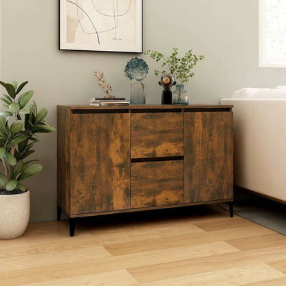 815165 vidaXL Sideboard Smoked Oak 102x35x70 cm Engineered Wood