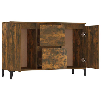 815165 vidaXL Sideboard Smoked Oak 102x35x70 cm Engineered Wood
