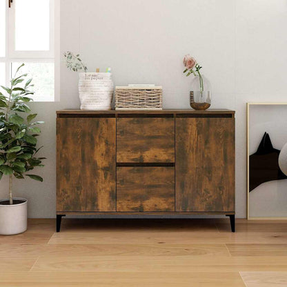 815165 vidaXL Sideboard Smoked Oak 102x35x70 cm Engineered Wood