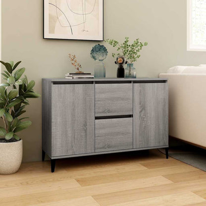 815166 vidaXL Sideboard Grey Sonoma 102x35x70 cm Engineered Wood