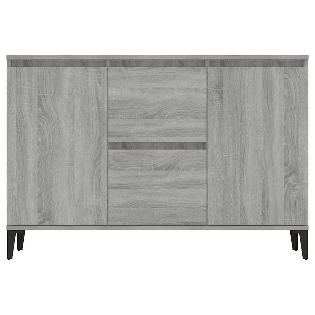 815166 vidaXL Sideboard Grey Sonoma 102x35x70 cm Engineered Wood