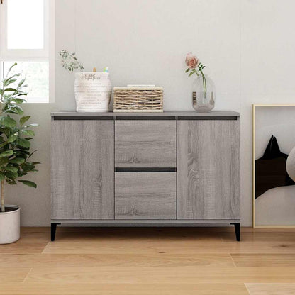 815166 vidaXL Sideboard Grey Sonoma 102x35x70 cm Engineered Wood