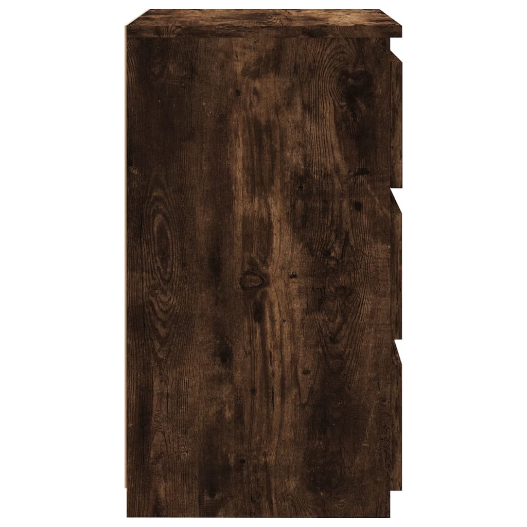 815171 vidaXL Bed Cabinet Smoked Oak 40x35x62,5 cm Engineered Wood