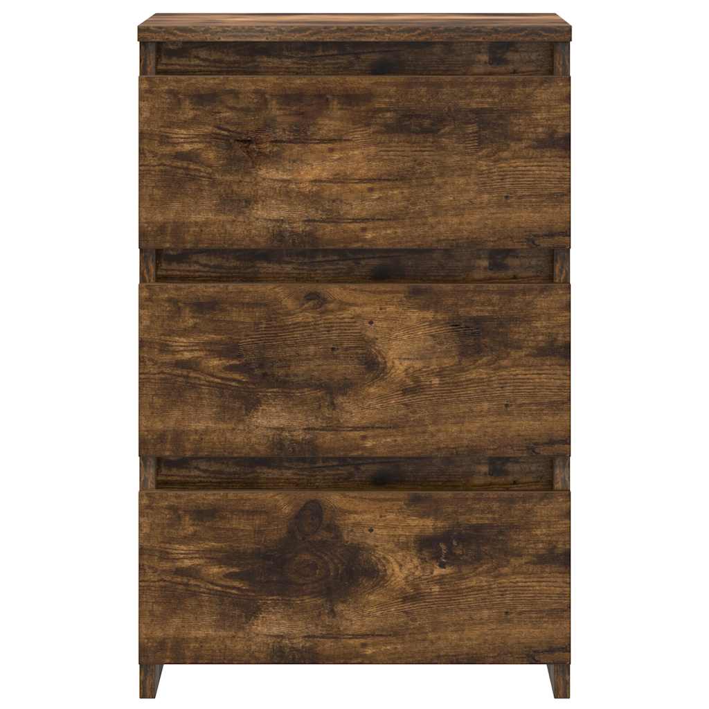815172 vidaXL Bed Cabinets 2 pcs Smoked Oak 40x35x62,5 cm Engineered Wood