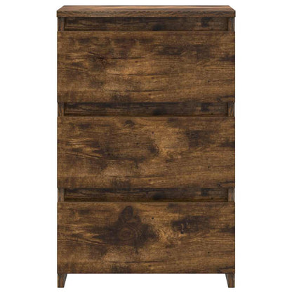815172 vidaXL Bed Cabinets 2 pcs Smoked Oak 40x35x62,5 cm Engineered Wood