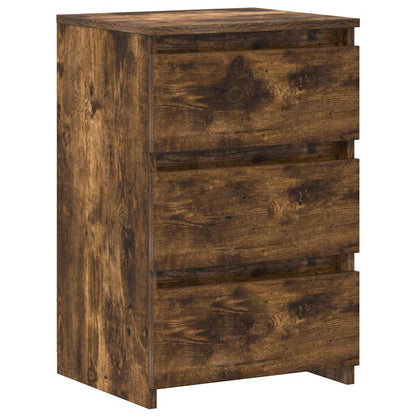 815172 vidaXL Bed Cabinets 2 pcs Smoked Oak 40x35x62,5 cm Engineered Wood