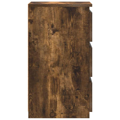 815172 vidaXL Bed Cabinets 2 pcs Smoked Oak 40x35x62,5 cm Engineered Wood