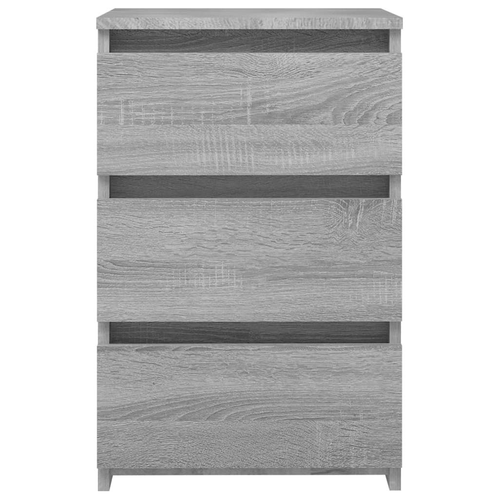 815173 vidaXL Bed Cabinet Grey Sonoma 40x35x62,5 cm Engineered Wood