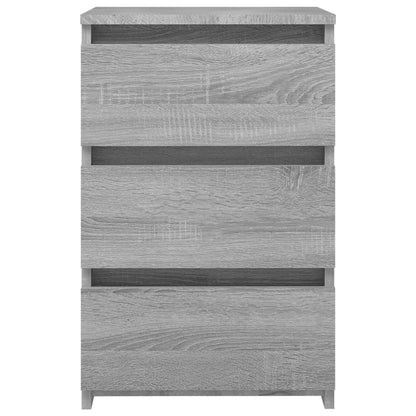 815173 vidaXL Bed Cabinet Grey Sonoma 40x35x62,5 cm Engineered Wood