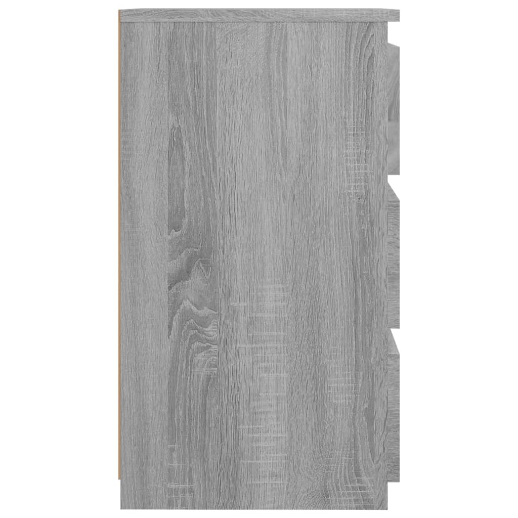 815173 vidaXL Bed Cabinet Grey Sonoma 40x35x62,5 cm Engineered Wood