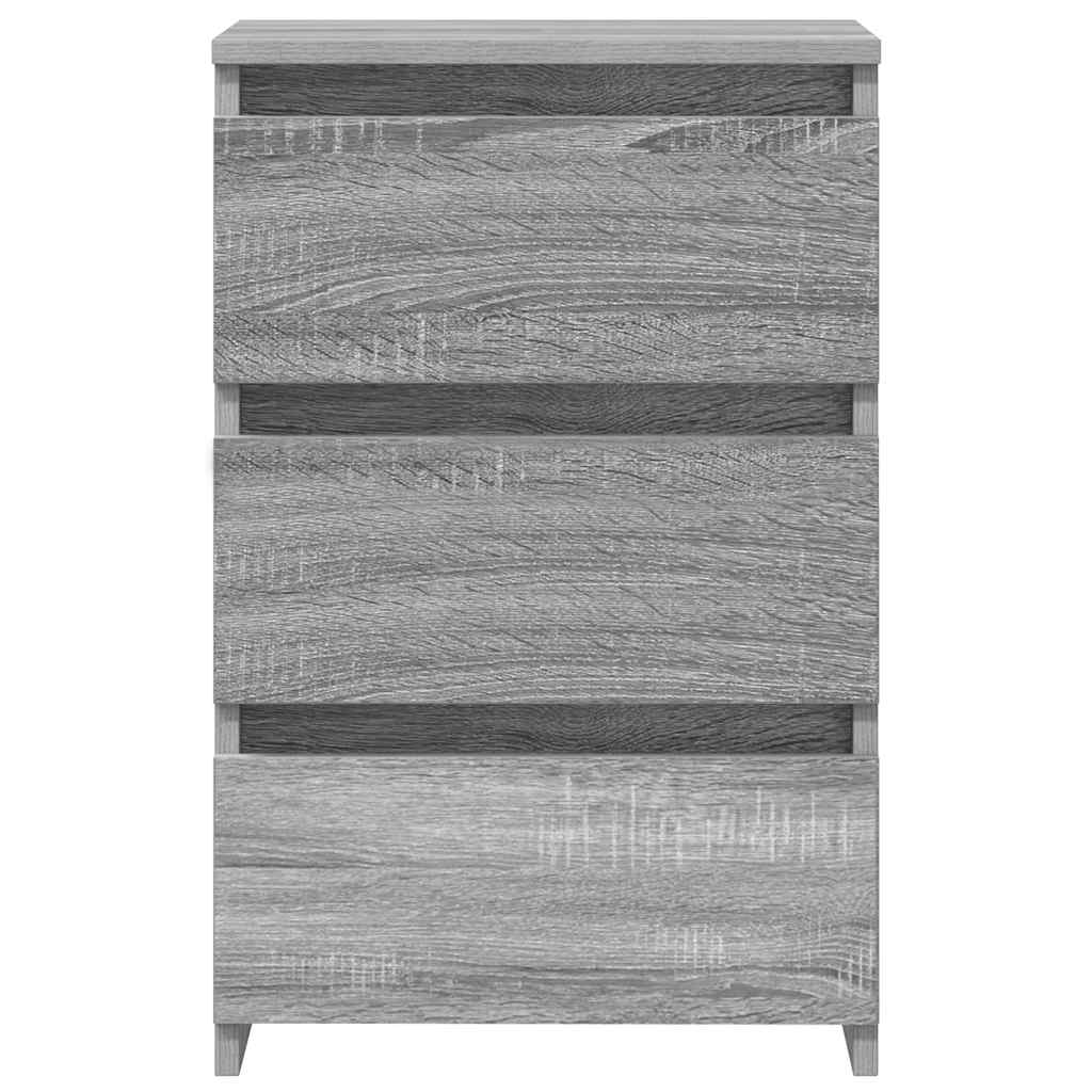 815174 vidaXL Bed Cabinets 2 pcs Grey Sonoma 40x35x62,5 cm Engineered Wood