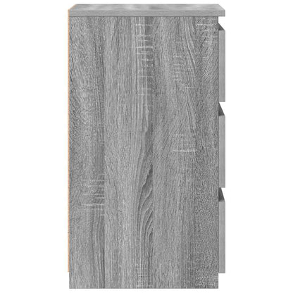 815174 vidaXL Bed Cabinets 2 pcs Grey Sonoma 40x35x62,5 cm Engineered Wood