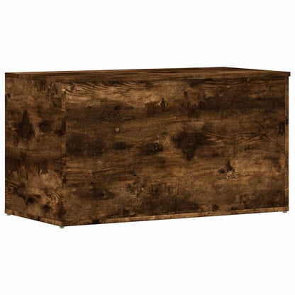 815192 vidaXL Storage Chest Smoked Oak 84x42x46 cm Engineered Wood