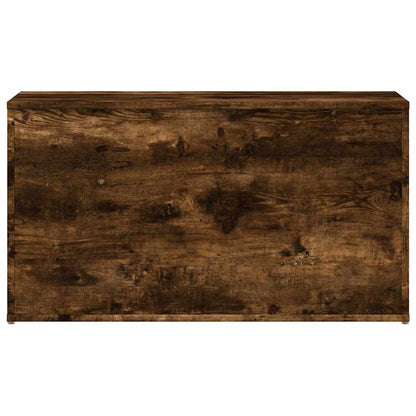 815192 vidaXL Storage Chest Smoked Oak 84x42x46 cm Engineered Wood
