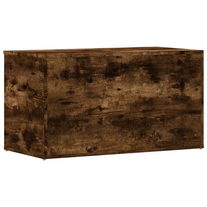 815192 vidaXL Storage Chest Smoked Oak 84x42x46 cm Engineered Wood
