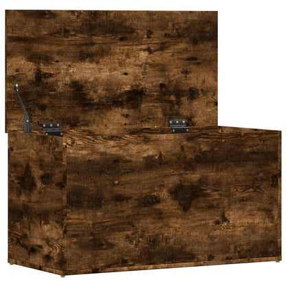 815192 vidaXL Storage Chest Smoked Oak 84x42x46 cm Engineered Wood