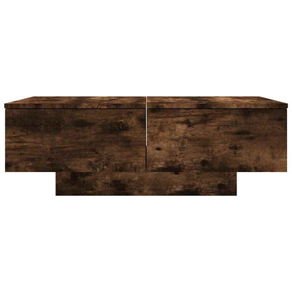 815195 vidaXL Coffee Table Smoked Oak 90x60x31 cm Engineered Wood