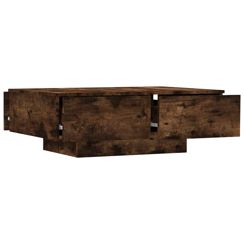 815195 vidaXL Coffee Table Smoked Oak 90x60x31 cm Engineered Wood