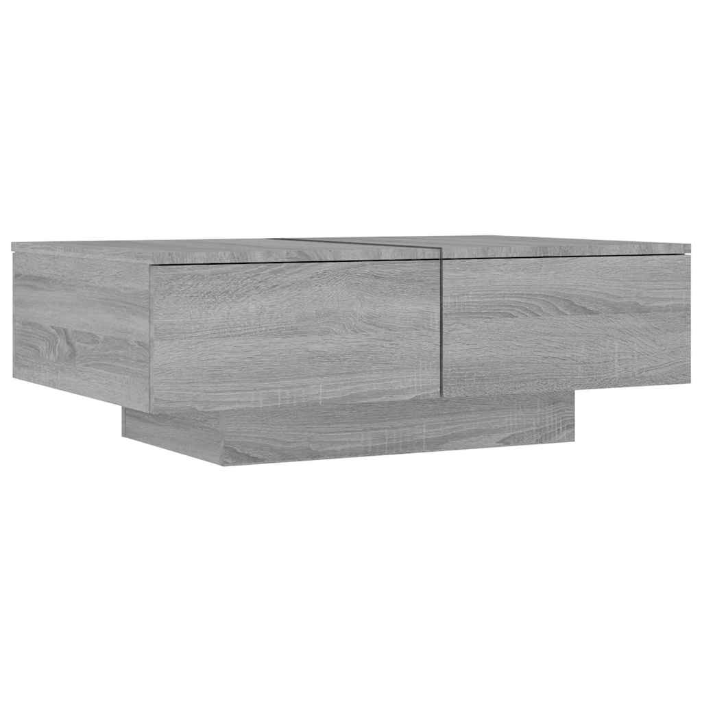 815196 vidaXL Coffee Table Grey Sonoma 90x60x31 cm Engineered Wood