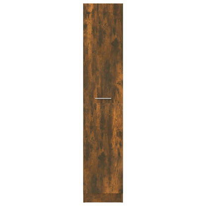 Apothecary Cabinet Smoked Oak 30x42.5x150 cm Engineered Wood