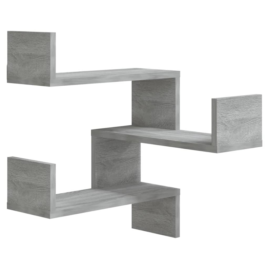 Wall corner shelves Wall-Mounted Grey Sonoma 40 x 40 x 49.5 cm