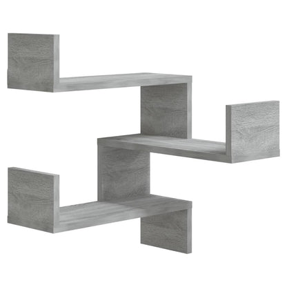 Wall corner shelves Wall-Mounted Grey Sonoma 40 x 40 x 49.5 cm