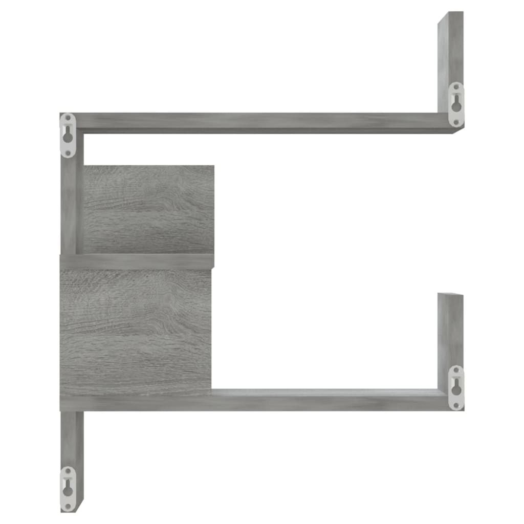 Wall Corner Shelf Grey Sonoma 40x40x50 cm Engineered Wood
