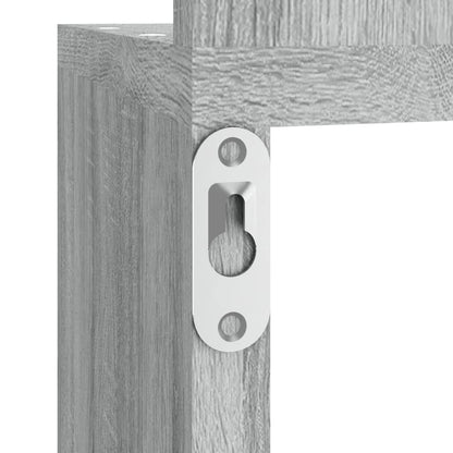 815211 vidaXL Wall Corner Shelf Grey Sonoma 20x20x127,5 cm Engineered Wood