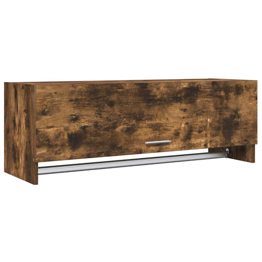 815213 vidaXL Wardrobe Smoked Oak 100x32,5x35 cm Engineered Wood