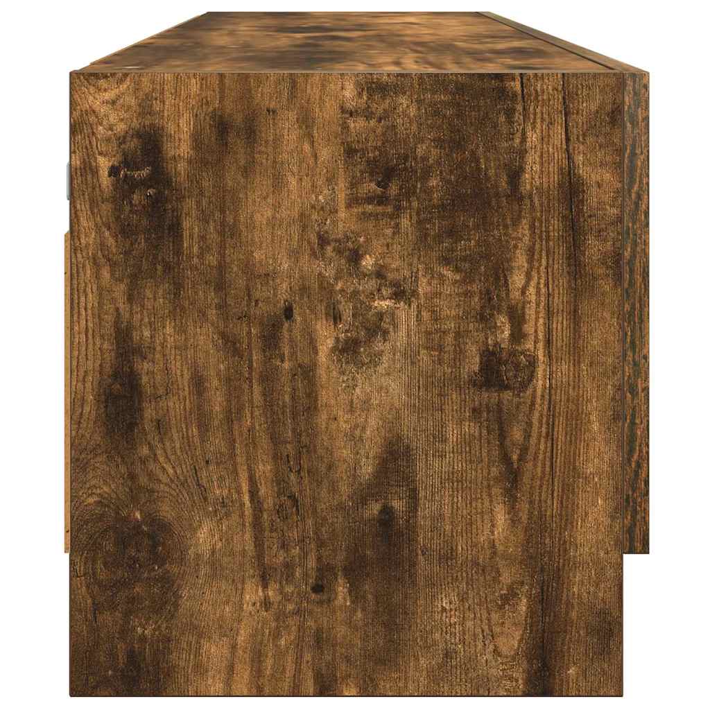 Wardrobe Smoked Oak 100x32.5x35 cm Engineered Wood