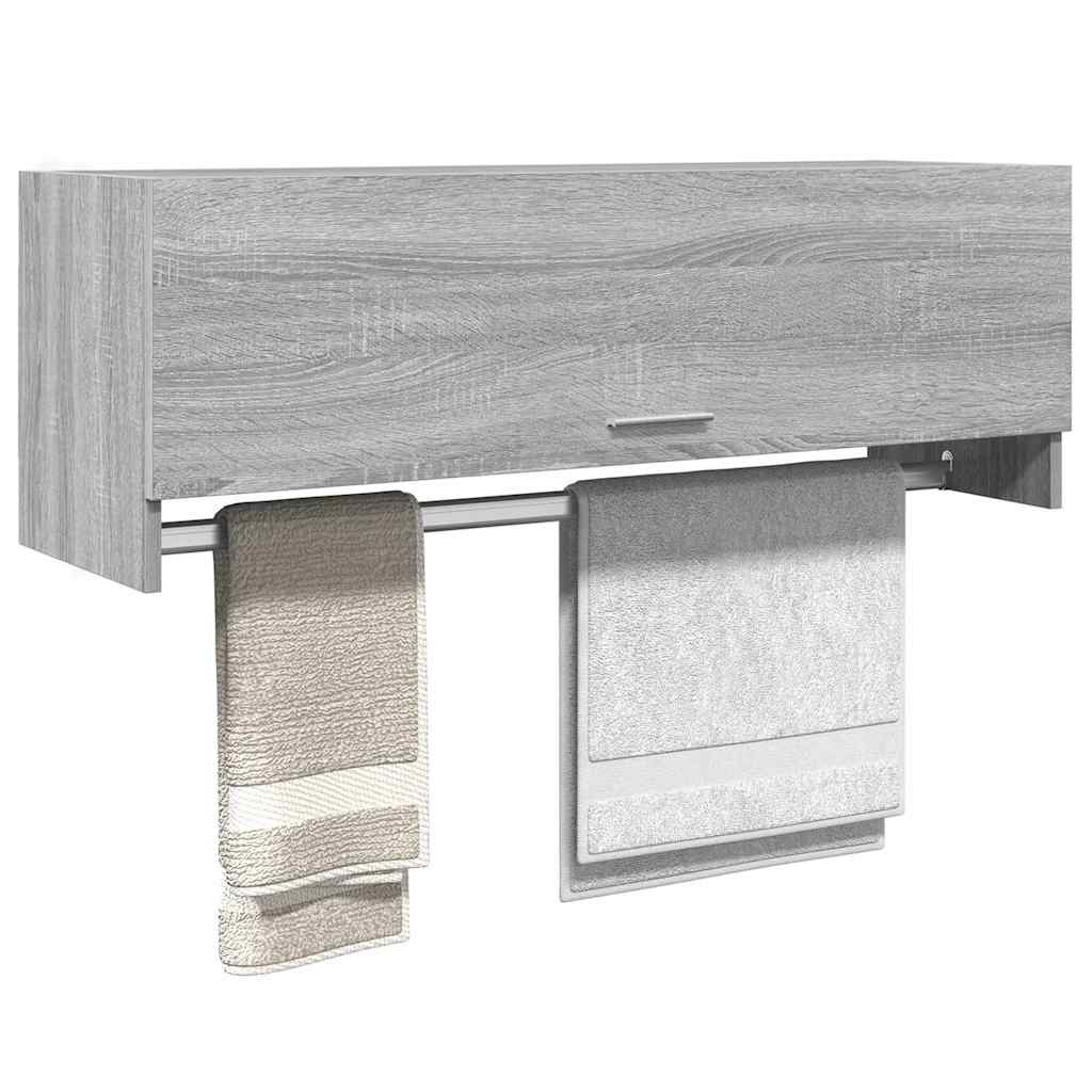 Wardrobe Grey Sonoma 100x32.5x35 cm Engineered Wood