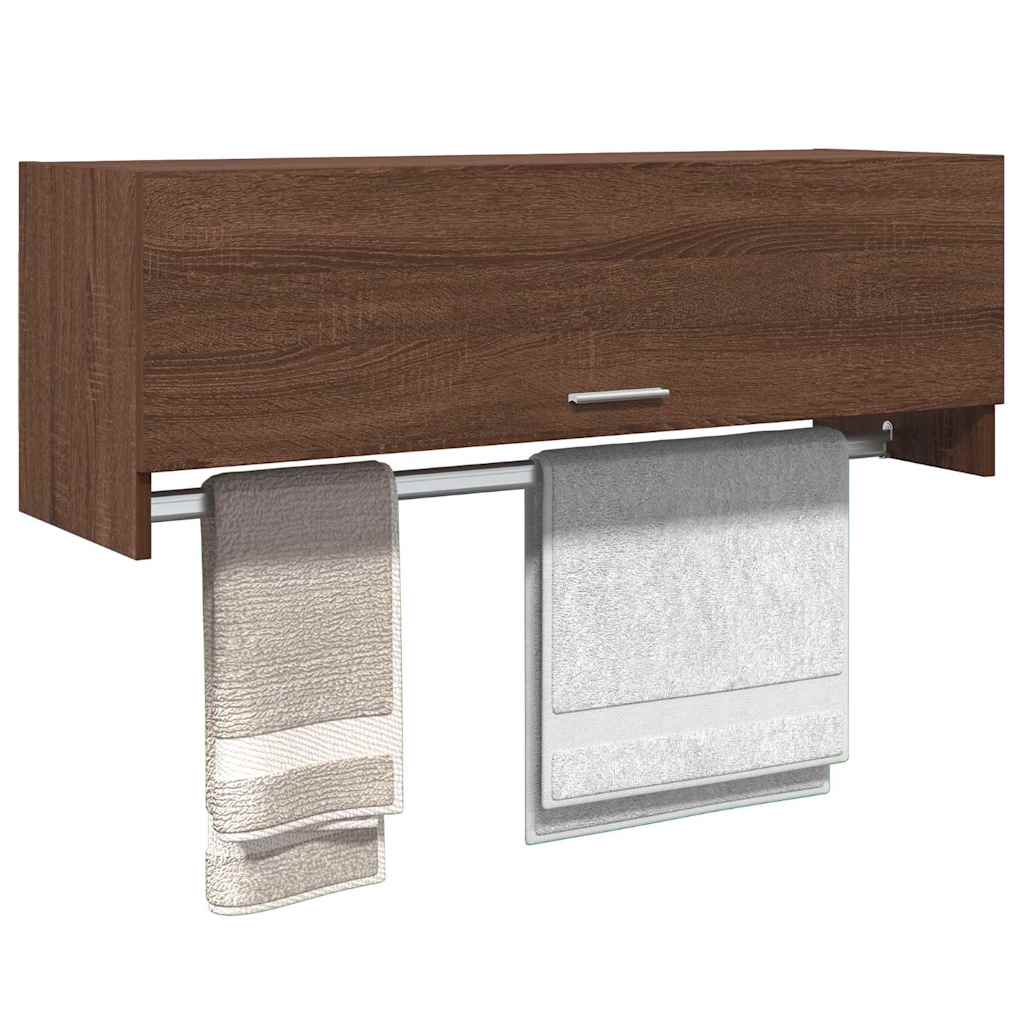 Wardrobe Brown Oak 100x32.5x35 cm Engineered Wood