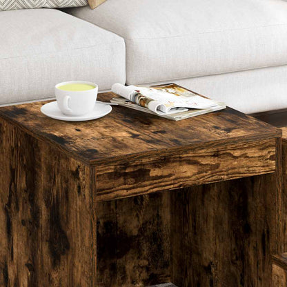 Nesting Tables 3 pcs Smoked Oak Engineered Wood