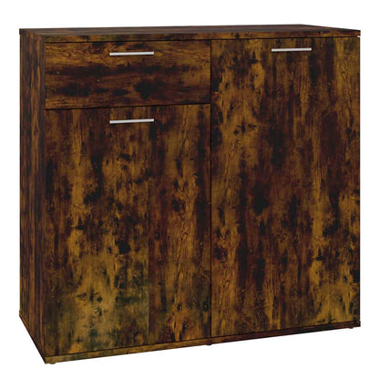 815489 vidaXL Sideboard Smoked Oak 80x36x75 cm Engineered Wood