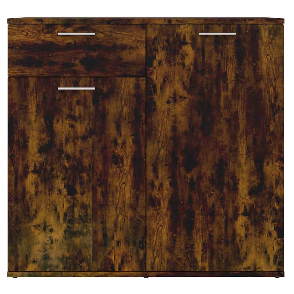 815489 vidaXL Sideboard Smoked Oak 80x36x75 cm Engineered Wood