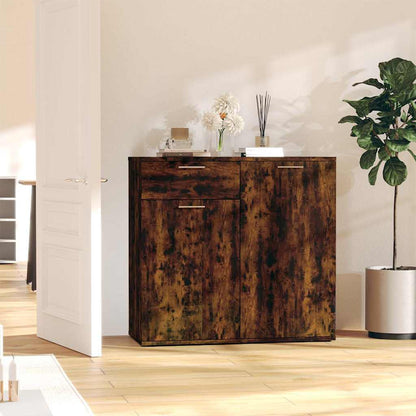 815489 vidaXL Sideboard Smoked Oak 80x36x75 cm Engineered Wood